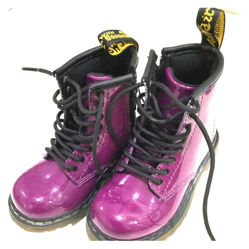 Girls Dr. Martens Brooklee Patent Leather Boots